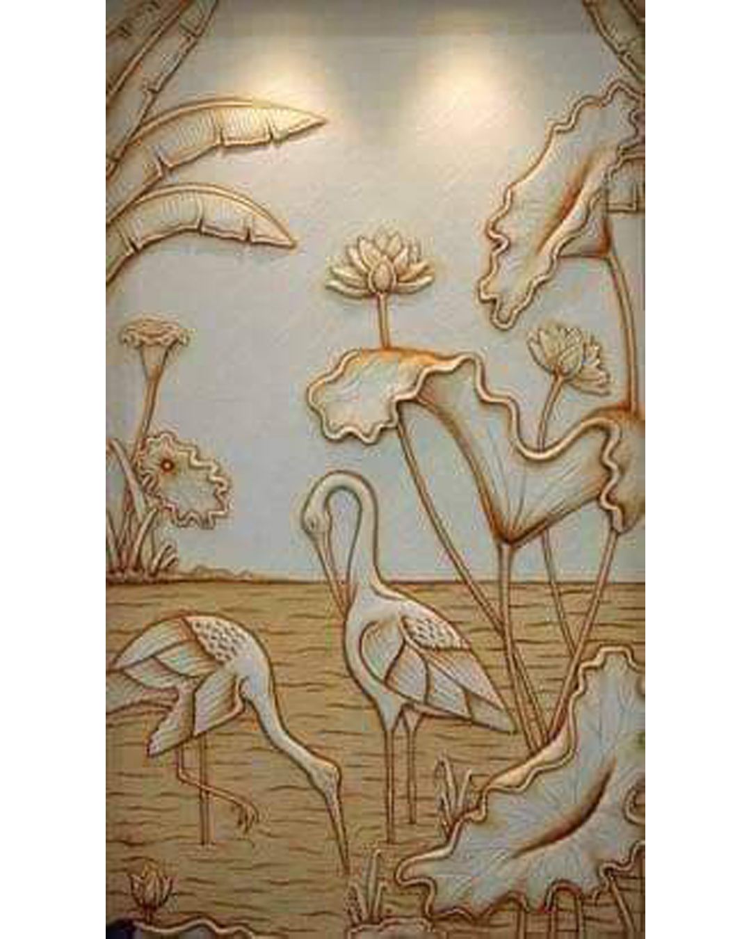 Riddhi Siddhi Art Creations - Intricate Jharokha Window Natural Carving Mural